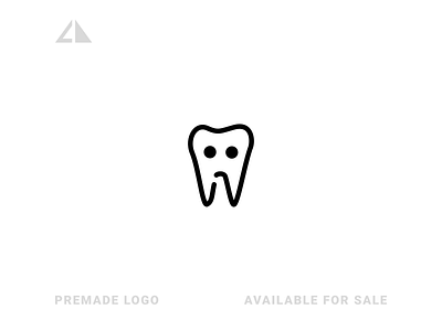 Sad Tooth Logo branding design flat geometry icon logo minimal tooth tooth logo