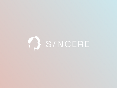 SINCERE beauty care cosmetics gradient healthcare logo design logo designer typography