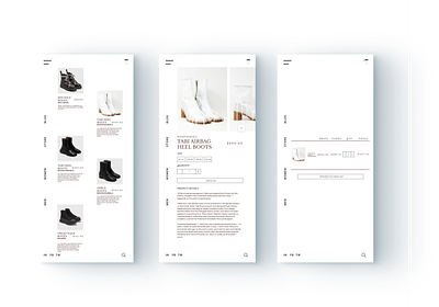 Mobile Store Concept brand digital ecommerce ecommerce app ecommerce design flat minimal mobile modern shopify store ui ux website