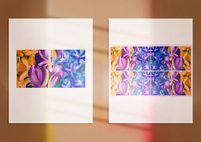 Posters part 2 abstract colourful design flashy flowers illustration layered posters texture