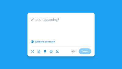 Twitter Tweet Box with Character Limit Highlighting html css javascript