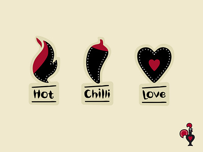 Nandos sticker set chilli design hot nandos spicy sticker sticker design stickers ui