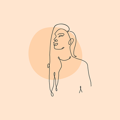 Contour Woman contour female girl human illustration line drawing tattoo tattoos woman