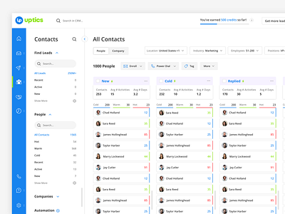 Kanban View clean ui creative dashboard design dashboard ui kanban kanban board minimal modern design motion design product design profiles project management sales automation stages task board ui user research ux visual design workspace