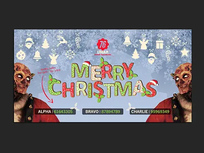 UNAP Christmas Facebook Group Header graphic design
