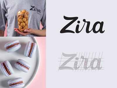 Zira - Logo sketches for a brand of confectionery bakery bakery logo branding calligraphy confectionery identity lettering logo logo design logotype mark product sketch sweet type typogaphy