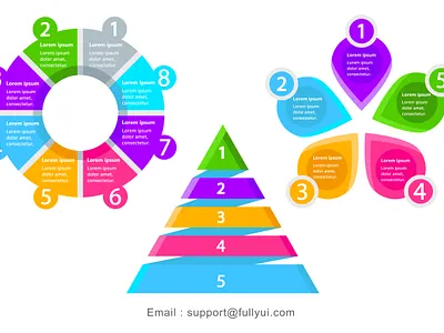 Infographic custom icons fullyui hierarchy icons illustration infographic infographics presentation royalty free icons