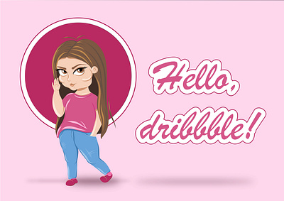 Hello, dribbble! art cartoon character concept design illustration