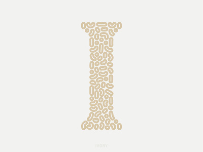 I 36daysoftype 36daysoftype09 36daysoftype2021 digital illustration illustration ivory letter marfil serif vector