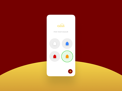 Select User Type - DailyUI 064 064 app catan daily ui design flat minimal player select select user type ui