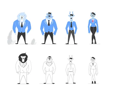 Character illustration design digital art illustration sketch ui