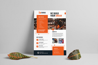 Construction Flyer Template ads architecture builder building business company construction construction banner construction design construction flyer construction template flyer flyer design flyer template home industrial marketing professional real estate services