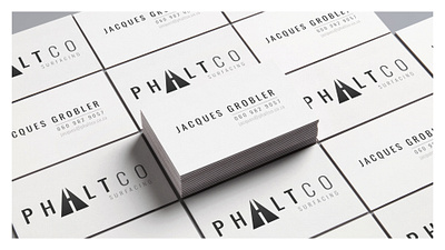 Phaltco - Business Cards brand identity branding business cards logo logodesign logotype minimal typogaphy