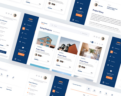 Real Estate App branding dashboard dashboard design dashboard ui details icon illustration listing logo project management projects realestate team ux vector web app web design web ui website