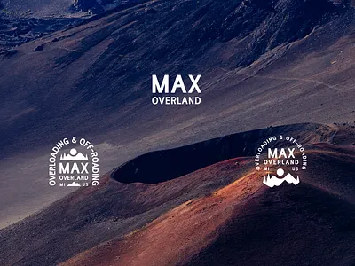 Max Overland - Logo Design II. art direction branding design emblem emblem design graphic design logo max michigan mountains off road off roading outdoors overland patch design terrain trucks