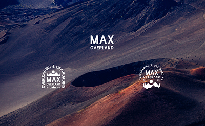 Max Overland - Logo Design II. art direction branding design emblem emblem design graphic design logo max michigan mountains off road off roading outdoors overland patch design terrain trucks