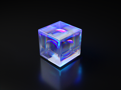 #Cube.002/Material Design Exercise 3d 3d art blender blender3d cube design glass illustration material octane