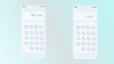 DailyUI004 calculator ui daily 100 challenge ui ux