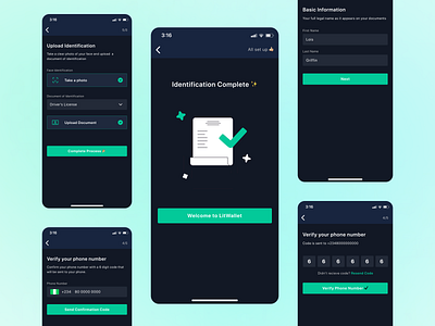 KYC Verification Process figma finance mobile app design mobile ui