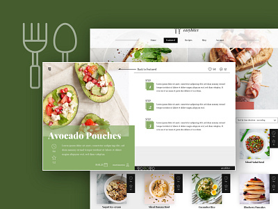 EasyBites Recipe Website adobexd design food freelance freelance designer recipe ui ui design ux ux design web website