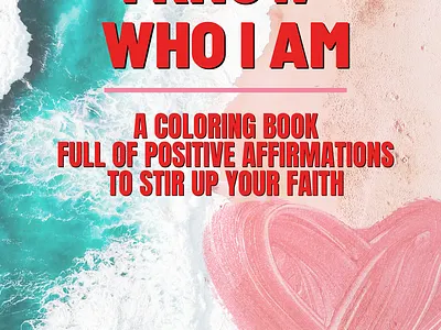 I Know Who I Am Coloring Book - Book Cover Design book cover art book cover mockup book covers branding branding design branding identity design graphic design high resolution