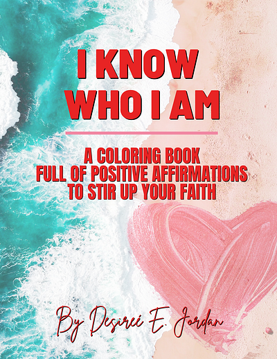 I Know Who I Am Coloring Book - Book Cover Design book cover art book cover mockup book covers branding branding design branding identity design graphic design high resolution