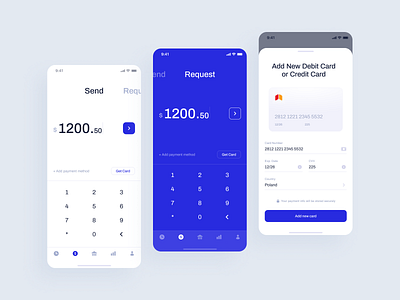 📁 Project File! • FinTech Mobile App: Full UI Kit 3d account app bank bitcoin branding cash debit card design finances fintech illustration interaction ios logo mobile money transfers ui wallet