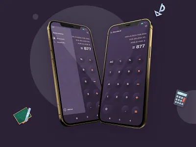 Simple Calculator app ui | Calculator app Soft UI app calculator app ui color creative color ios app ios application iphone x max app minimal nurmeprisom product design scientific calculator soft ui ui ui design ux