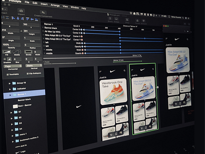 Prototyping in Principle App app app concept app design design ios ios app design nike shoes principle principle app principle for mac principleapp prototype shoe shop shoe store shoes shoes store ui uiux ux