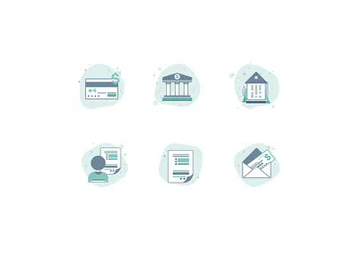 Illustrations for banking and property management platform bank banking banking website bankingapp credit card house illustration illustraion illustrations property management