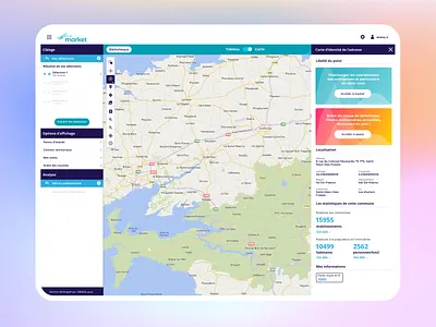 Market Map App big data solution carte cartographie cartography data ui map system mapping system maps toolbar toolkit ui interface ui map ui mapping uidesign waveform