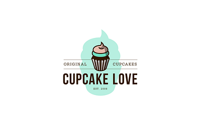 Cupcake Branding branding cupcake design idenity illustration logo