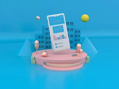 App 3d UX UI 3d argentina art art direction cinema 4d design digital art illustration illustrator photoshop