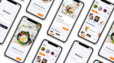 Food Ordering Mobile Application application delevary food mobile preorder ui ux uidesign uiux ux uxdesign