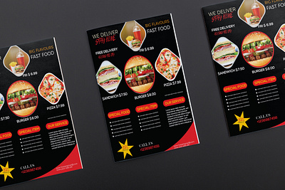 'FAST FOOD' FLYER DESIGN abstract logo adobe illustrator adobe photoshop agency branding best design best designer book cover brand identity dribbble best shot flyer flyer design flyer design mokup flyer template kdp leaflet leaflet design magazine cover poster design typography uiux