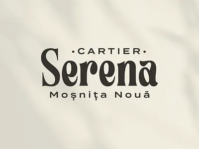Serena brand branding design font letters logo logo design logotype real estate