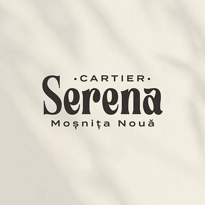 Serena brand branding design font letters logo logo design logotype real estate