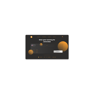 Convert to Bitcoins design ui