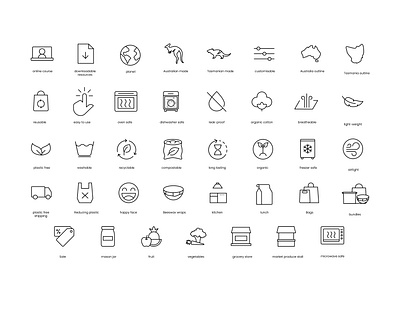 Packaging icon set branding icon icon designer icon designs icon out line icon set line art lineart modern icon ui