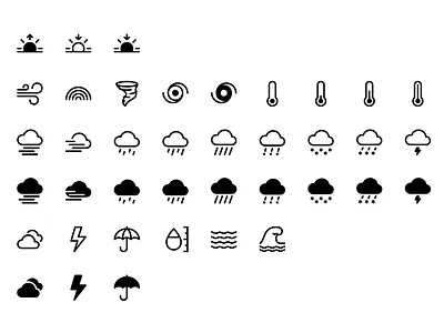 Weather icons bootstrap icons icons
