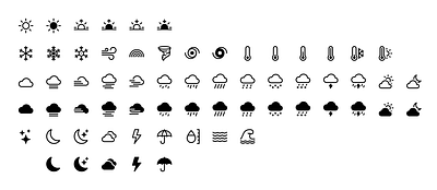 Weather icons bootstrap icons icons