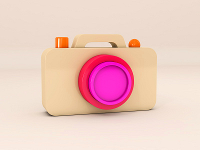 Camera cinema4d design illustration three dimensional typography