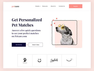 pet adoption art daily ui design dog illustraion mobile mobile app pet petstore ui uiux web webdesign website website design webui
