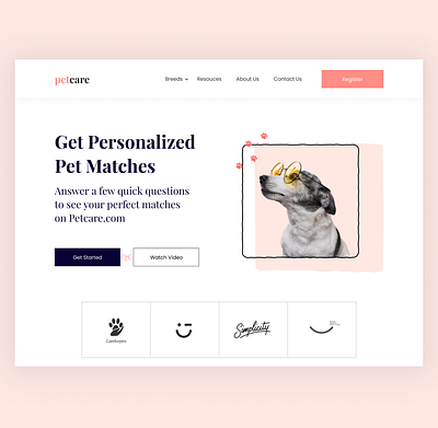 pet adoption art daily ui design dog illustraion mobile mobile app pet petstore ui uiux web webdesign website website design webui