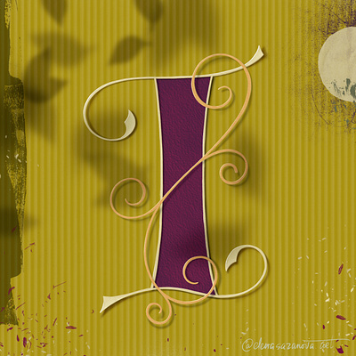 Letter I for #36daysoftype 36daysoftype 36daysoftype08 illustration lettering paper art papercut procreate procreate art type art typography