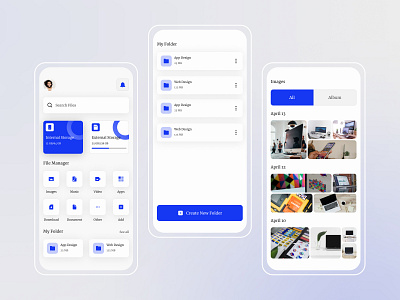 File Manager App - Exploration app app design design exploration file manager gradient design icon illustration simplicity ui uiux uiux design ux