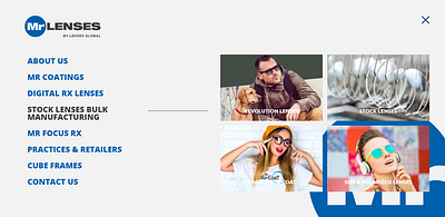 MR Lenses Menu Design design menu design minimal ui ux