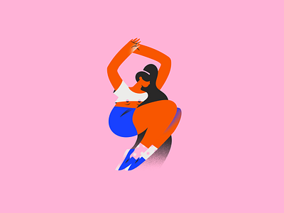 Gambol - 36 days of type 2d 36days 36daysoftype character dance design girl girlpower illustration procreate typogaphy woman