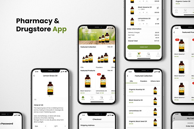 Pharmacy & Drugstore App app businesses clinic delivery doctor drugstore health health store ios medical medical app medical supplier medicine mobile optician patient pharmacy shop ui kit ux