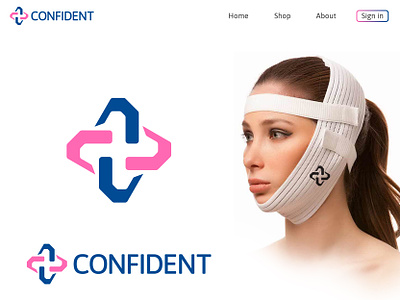 CONFIDENT BRANDING brand identity branding c lettermark c logo cloth logo clothing logo confident confident logo feminine logo logo logo design medical compression garments medical logo minimalist logo plus logo